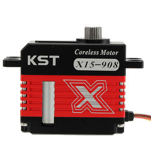Ventes chaudes KST X15-908 9.2Kgf.cm 0.08sec Pancar HV Moteur numérique cyclique mini sans noyau DC7.4V Boîtier en alliage d'aluminium RC FPV Drones - Product Image 2