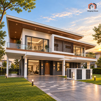 Villa de luxe à installation rapide et à faible coût, moderne, 3 chambres, deux étages, structure en acier préfabriquée, hôtel