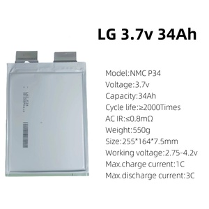 Batterie au lithium-ion NMC <span class=keywords><strong>RITANO</strong></span> 32Ah 3.7V-4.2V en pochette, 2000 cycles, 118.4Wh, Farasis - Product Image 5
