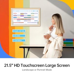 21.5 inch màn hình cảm ứng kỹ thuật số tường lịch hỗ trợ tất cả các ứng dụng thông qua <span class=keywords><strong>Google</strong></span> chơi biểu đồ để làm danh sách thông minh kỹ thuật số Lịch hiển thị - Product Image 2