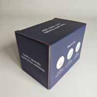 Boîtes d'emballage en carton ondulé recyclables de haute qualité, de luxe, fabriquées en usine, avec logo personnalisé imprimé, pour rouleaux rechargeables de 10 ml