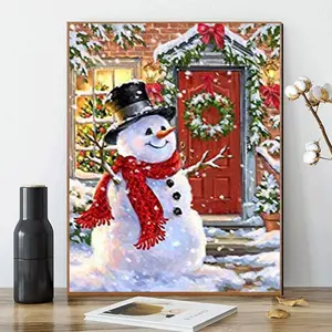 2023 Wholesale Custom oil Prints Wall Art Home Decor Christmas Children's Gifts diy painting by numbers