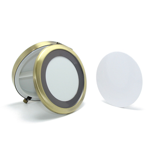 Boîte de rangement portable DIY pour pilules par sublimation, miroir de maquillage de 70 mm, étui de rangement pour capsules de médicaments, boîte métallique par sublimation - Product Image 2
