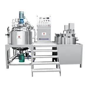 Vacuum Homogenizing Mixer Gz 1000L Hydraulic Lifting PMK-A Mixer Vacuum Emulsifying Mixer Cosmetic Homogenizer Cream Emulsifying Mixer Blending