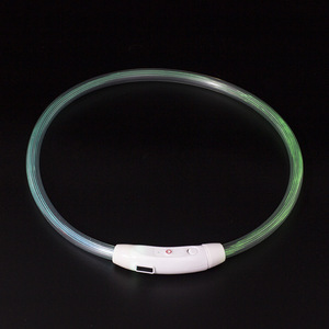 Collier lumineux LED pour animaux de compagnie, rechargeable par USB, pour la promenade en extérieur des chiens, collier anti-perte - Product Image 5