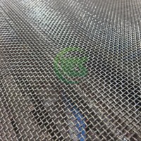 Maille tissée en acier inoxydable (grade 304/316) à armure simple, taille personnalisée, soudage, découpe, durée de vie prolongée, pour criblage de gravier et applications vibrantes