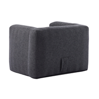 Canapé gonflable multifonctionnel pour une personne, chaise en tissu pour chambre d'hôtes, design moderne pour usage temporaire
