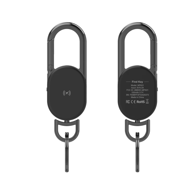 Custom Logo Find My Key Tracker Smart Key-chain Locator Metallic Finishing Key Finder