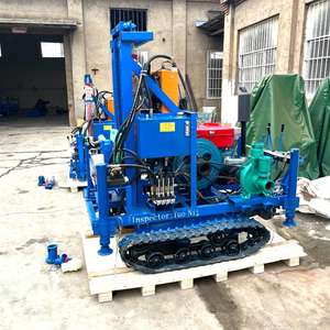 Nieuwe, draagbare rupsboorinstallatie voor waterputten, rotatiediepte 200 meter, eenvoudig te bedienen, kernboorinstallatie met - Product Image 3
