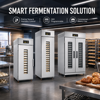 Étuve de Fermentation Réfrigérée Commerciale Électrique 18/36 Plateaux avec Contrôle Intelligent pour Boulangeries, Cafés, Farine et Sucre