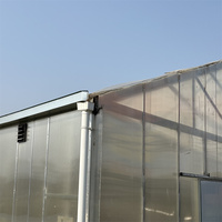 Kit de serre en panneaux de polycarbonate isolés, feuilles de plastique PC renforcées, ensemble complet de serre pour la plantation commerciale