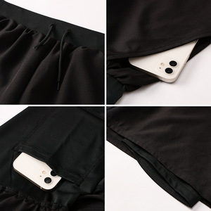 2025 New Men's Mid Waist Casual Sport Solid Quick Dry Breathable Summer Cargo Shorts Loose Fit <b>Knee</b> Plain Dyed Hot Shorts - Product Image 5