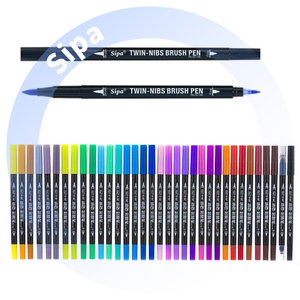 SC148 Twin-nibs 36 Colors Art Markers Water-based <strong>Ink</strong> Washable Plastic <strong>Brush</strong> <strong>Pens</strong> for Sketching Graffiti Loose Dual-Sided - Product Image 2