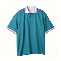 Chemise de golf pour homme sur mesure en polyester tissé respirant avec logo monogramme imprimé par transfert thermique, fabricant OEM ODM, style décontracté