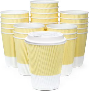 Tapa Desechable de Doble Pared para Vasos de Papel, a Prueba de Fugas, para Café, Leche, Té, Bebidas Calientes, Impresión de Logotipo OEM, Múltiples Tamaños, VANTUR - Product Image 1