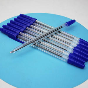 Penne a sfera in Gel per ufficio semplice e durevole per ufficio con impugnatura comoda Biros rosso/blu/nero regali promozionali in materiale plastico economico - Product Image 5