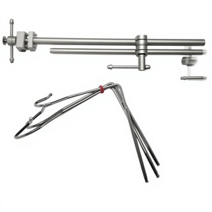 Instrumentos SureMed: Retractor laparoscópico semirrígido para hígado, juego de 3 ganchos, acero inoxidable, reutilizable, manual, instrumentos superiores - Product Image 1