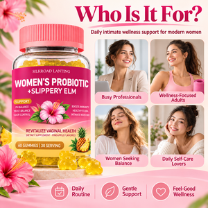 Gomitas Probióticas Femeninas con Fórmula Personalizada y Olmo Resbaladizo para la Comodidad Íntima de la Mujer, Suplemento en Gomitas de Marca Privada - Product Image 2