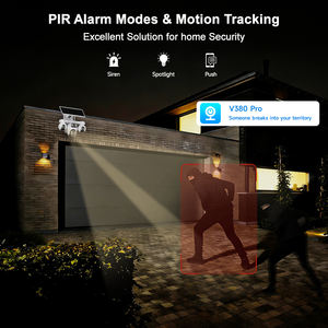 Caméra solaire à zoom 8x à 4 objectifs, enregistrement 24h/24 et 7j/7, <span class=keywords><strong>couverture</strong></span> à 360 degrés, vision nocturne couleur, grand angle, vente chaude - Product Image 4