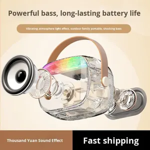 ลำโพงคาราโอเกะพกพา K30 พร้อมไมโครโฟนและไฟ RGB, เสียงปาร์ตี้ 5W BT, ชาร์จซ้ำได้, เครื่องร้องเพลงแสนสนุกสำหรับเด็ก, ใช้ในบ้านและเดินทาง - Product Image 3