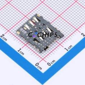 HYCW292-SIM06-145B SIM Card Connector SMD Connector Plug-In Type Micro SIM Card Card Holder No Card Detection - Product Image 2