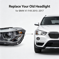 Phares automobiles, phares LED pour BMW X1 F49 2015-2017 OE 63117428735 63117428736, pièces automobiles