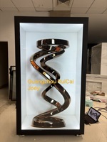 Écran tactile transparent LCD 3D de taille humaine de 86 pouces avec animation pour la publicité