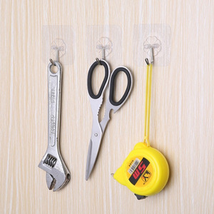 Crochets adhésifs transparents en forme de fleur, à fixer au mur sans perçage, pour rangement dans la salle de bain et la cuisine - Product Image 3