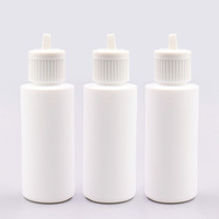 Bouteille souple plate en PE opaque avec bouchon à tourelle, vente en gros d'usine, emballage d'essai vide pour liquide vaisselle