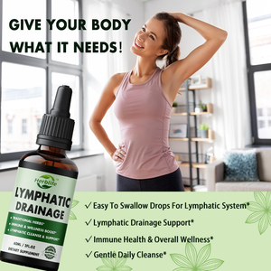 Gotas Líquidas de Apoyo al Drenaje Linfático de Marca Privada OEM, Suplemento Vegano Natural para el Apoyo del Sistema Inmunológico y Linfático, Detox - Product Image 3