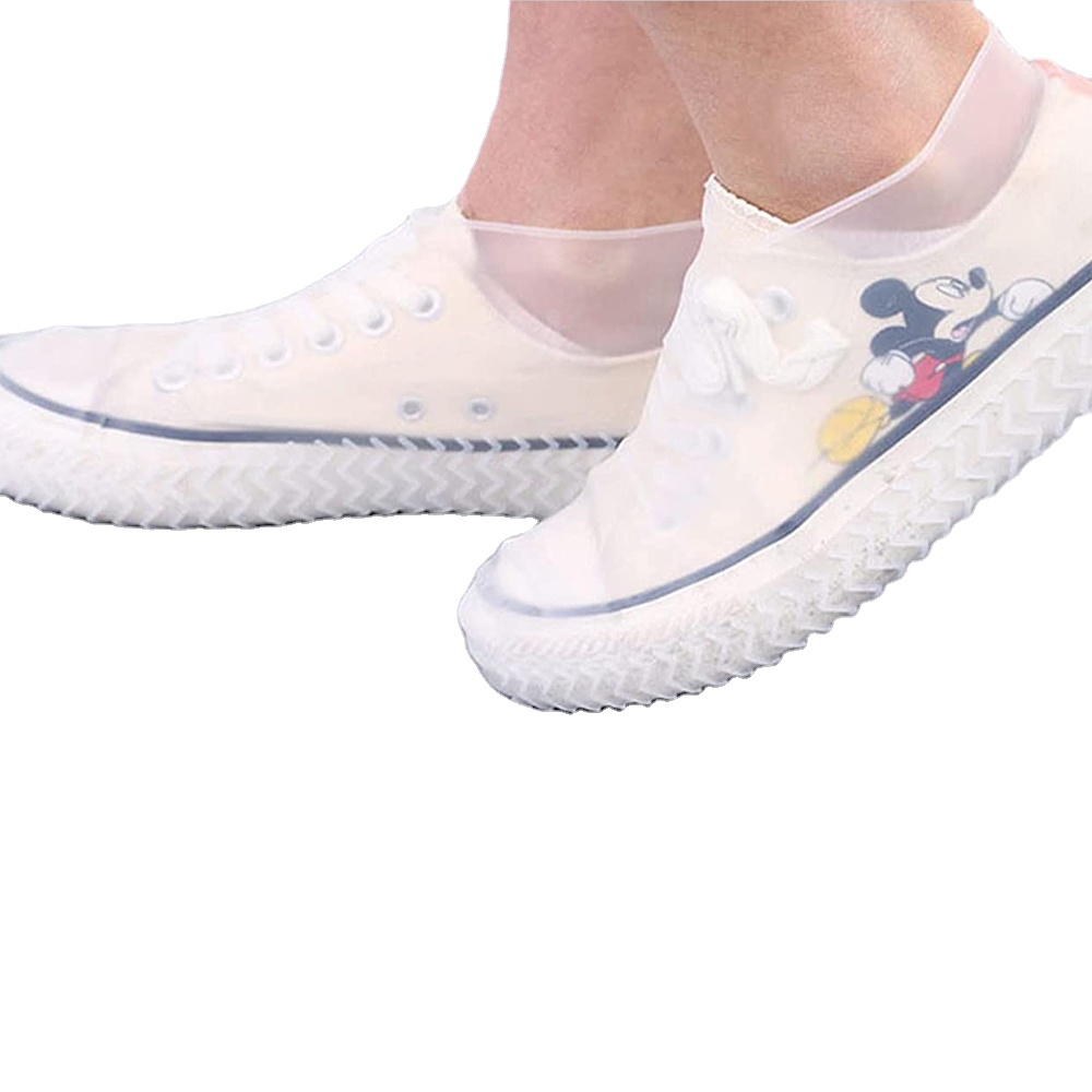 Reusable Rubber Waterproof silicone shoe cover waterproof non-slip protective silicone shoe covers