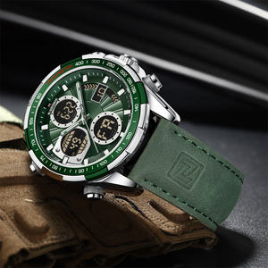 Top NAVIFORCE 9197 Luxury Men Sports Quartz Watch Man Analog Date <b>Clock</b> Leather Strap Popular Wristwatch Relogio Masculino <b>Clock</b> - Product Image 2