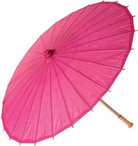 ร่มกระดาษแข็งแบบเรียบพร้อมโครงไม้ไผ่ - สำหรับงานแต่งงานและการป้องกันแสงแดดส่วนบุคคล ร่มงานแต่งงาน - Product Image 2