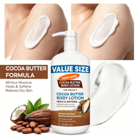 Crème Corporelle Hydratante et Éclaircissante au Beurre de Coco et Huile de Coco OEM, Nourrissante pour Peaux Sèches, Parfum Longue Durée