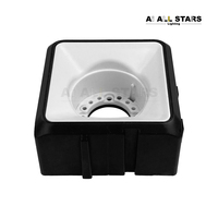 Plafonnier encastré LED en plastique ABS PVC blanc et noir pour plafond tendu, matériau plastique GX53