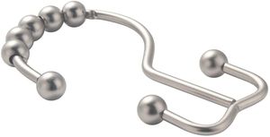 Anneaux pour <span class=keywords><strong>rideau</strong></span> <span class=keywords><strong>de</strong></span> <span class=keywords><strong>douche</strong></span> en nickel mat, tache douce, accessoires Clip <span class=keywords><strong>de</strong></span> <span class=keywords><strong>douche</strong></span>, Double crochets pour <span class=keywords><strong>rideau</strong></span> - Product Image 6