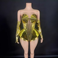 Produits Tendance 2026 Nouveautés Robe de Soirée Sexy et Tendance Tenue de Scène Robe de Club de Luxe avec Gants