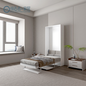 Venta al por mayor de alta calidad <span class=keywords><strong>camas</strong></span> individuales horizontales cama Murphy <span class=keywords><strong>con</strong></span> muebles de <span class=keywords><strong>escritorio</strong></span> doble <span class=keywords><strong>Camas</strong></span> de pared que ahorran espacio para la venta - Product Image 2