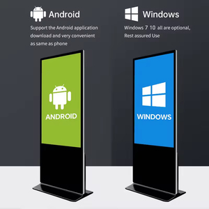 Sàn đứng cảm ứng điện dung màn hình nhôm mạng được xây dựng trong Wi-Fi LCD 55-inch Trong Nhà Kỹ thuật số biển quảng cáo hiển thị - Product Image 5