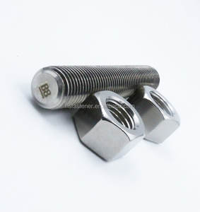 Baja tahan karat <span class=keywords><strong>B8</strong></span> ASTM <span class=keywords><strong>A320</strong></span> baut kancing berulir penuh dengan akhir polos - Product Image 6