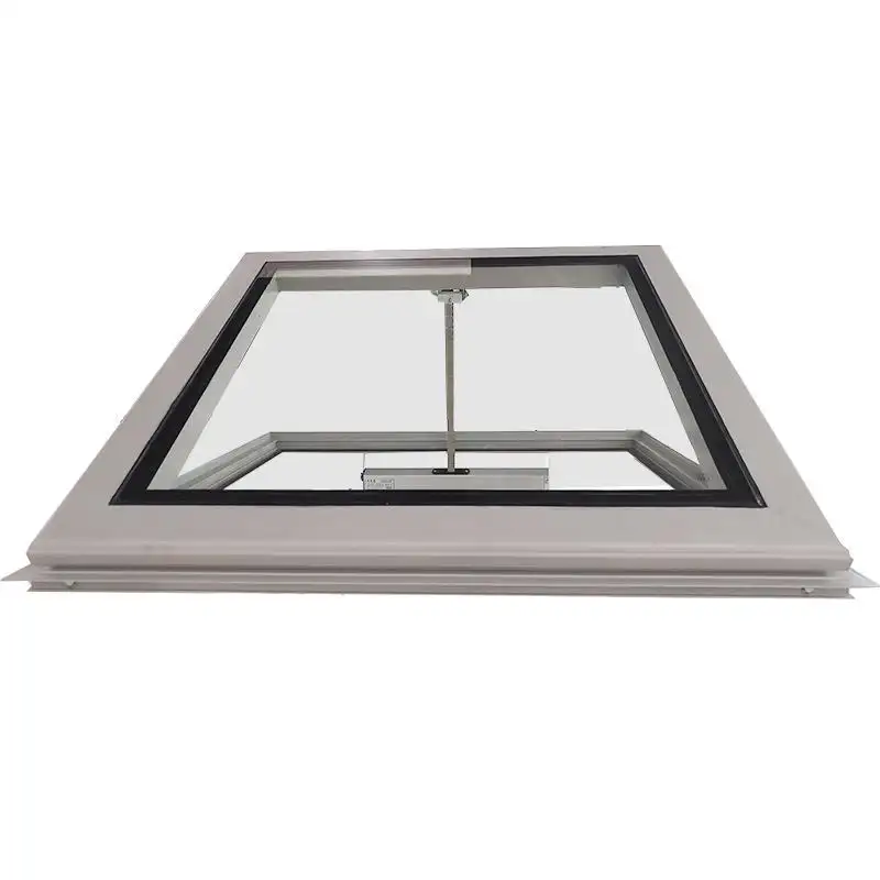 Lampu langit otomatis jendela Aluminium standar Amerika kualitas terbaik atap mengilap ganda