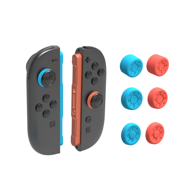 Joycon Button Stick Cover 3D Analog Cap Skin Replacement Part Repair Kit Joystick Replacement Thumb Grip Switch 2 Accessories