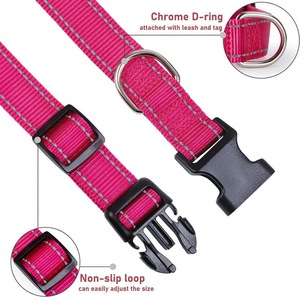 Custom Reflective Durable Natural Fabric Eco Friendly Pet Collar Heavy Duty Hemp <b>Dog</b> Collar for Small <b>Dogs</b> Medium and Large - Product Image 6