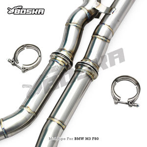 Tubo di <span class=keywords><strong>Scarico</strong></span> Centrale OEM da 2.5/2.75 Pollici con Tubo a Z a Lunghezza Uguale per BMW M3/M4 F80/F82/F83 S55 3.0T 2015-2017 in Acciaio Inox SS304 - Product Image 3