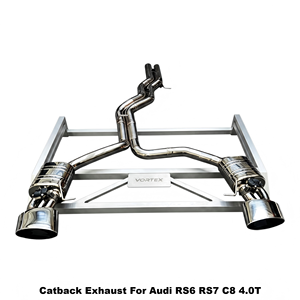 Vortex Performance Stainless Steel Catback <b>Exhaust</b> For Audi RS6 RS7 C8 4.0T 2016-2025 High-Flow Tuning - Product Image 1