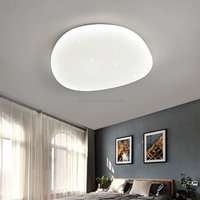 Plafonnier LED design moderne en forme de pavé, montage en surface, lampe de plafond décorative en acrylique pour chambre à coucher