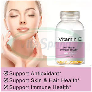 VitaSpring Nature Vitamine <span class=keywords><strong>E</strong></span> Huile Visage 1000 UI Supplément Blanchissant Vente en Gros Vitamine <span class=keywords><strong>E</strong></span> Huile Capsules Softgel pour les Soins de la Peau - Product Image 3