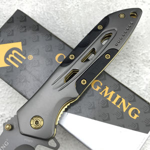 Складной карманный нож для кемпинга и охоты, промышленный класс, лезвие из нержавеющей стали 5Cr13Mov, рукоять G10, портативный, толщина 3 мм - Product Image 4