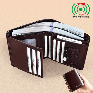 <span class=keywords><strong>Portafoglio</strong></span> Banyanu <span class=keywords><strong>Classico</strong></span> in Pelle Ultra Sottile con Doppia Piega e RFID, <span class=keywords><strong>Portafoglio</strong></span> Minimalista Personalizzato con Clip per <span class=keywords><strong>Uomo</strong></span> - Product Image 2