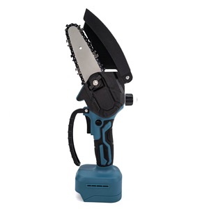 เลื่อยโซ่ยนต์ขนาดเล็ก 21V ใช้แบตเตอรี่ลิเธียม สำหรับตัดต้นไม้ในสวน งานไม้กลางแจ้ง และงาน DIY - Product Image 3